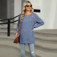 thumbnail image 6 of LYMAYTER Womens Knit Cardigan Female Long Sleeve Casual Tees Shirt Fall Winter Solid Color Bottoming Sweater S-2XL, 6 of 8