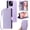 Purple, variant on For iPhone 15 Wallet Case,Crossbody Strap Diamond Patterned PU Leather Flip Cover with RFID Blcoking Card Slots Cash Pocket Wrist Strap Kickstand Phone Case for Women Girls,Black