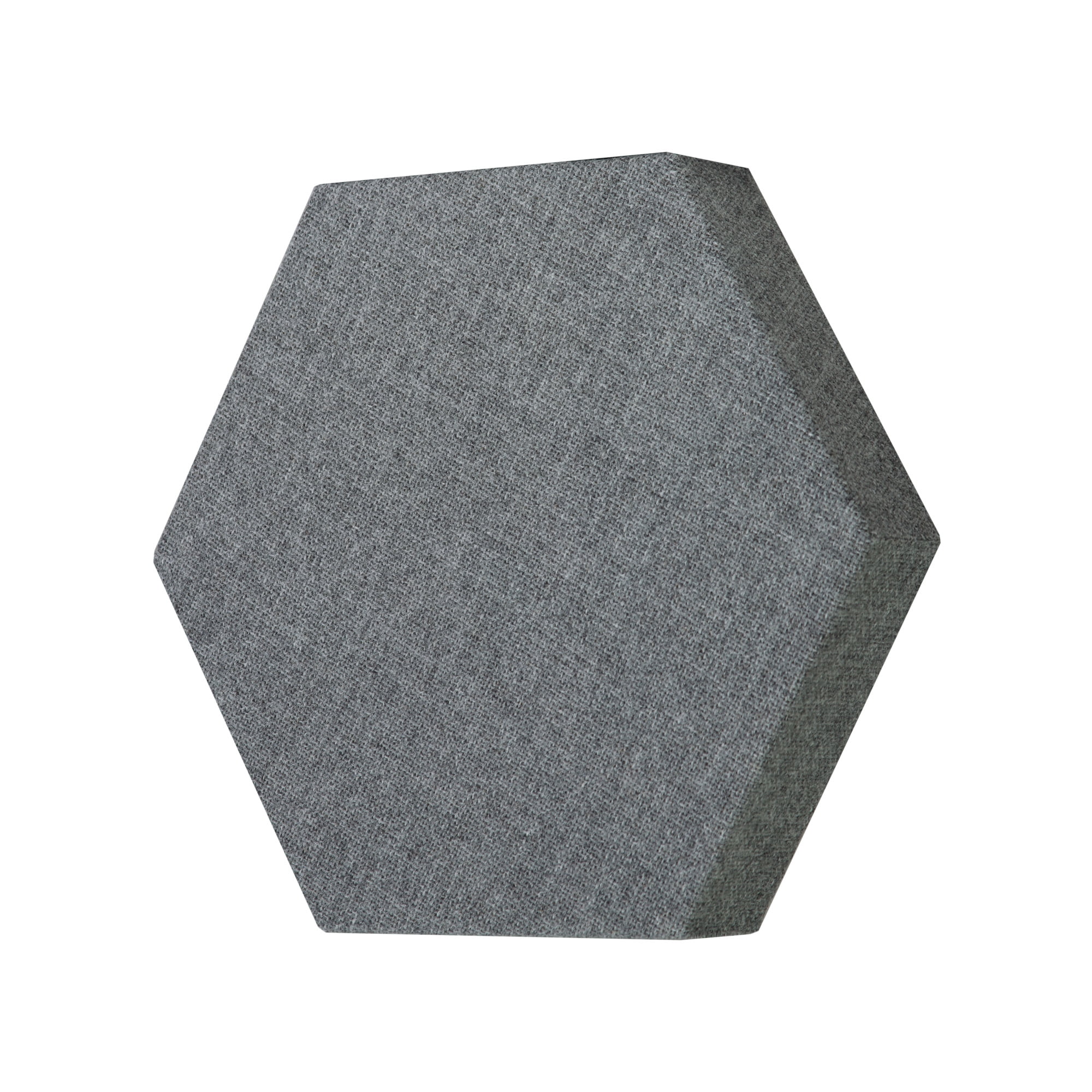 ATS Acoustics Hexagon Acoustic Panel Fire Rated 12" x 2" Sound Absorbing Professional Studio Quality Wall Tile (Charcoal)