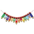 thumbnail image 3 of 6pcs Back To School Season Banner Welcome Back Hanging Bunting School Hanging Decoration, 3 of 8