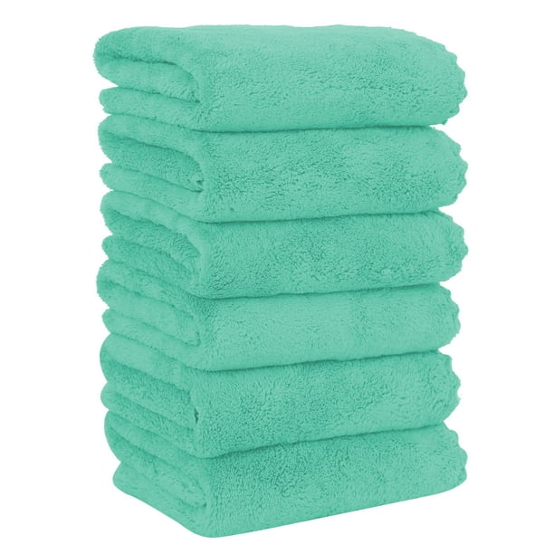 Toallas de mano MOONQUEEN Premium de microfibra de terciopelo coral de 40 x 70 cm