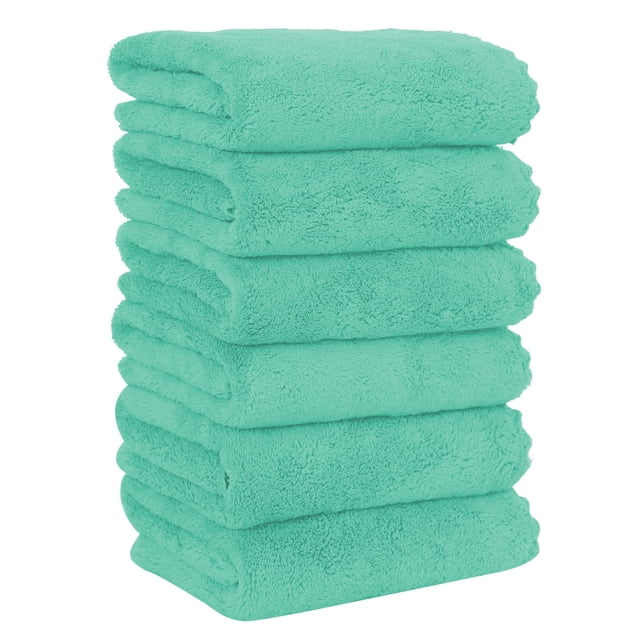 Toallas de mano MOONQUEEN Premium de microfibra de terciopelo coral de 40 x 70 cm