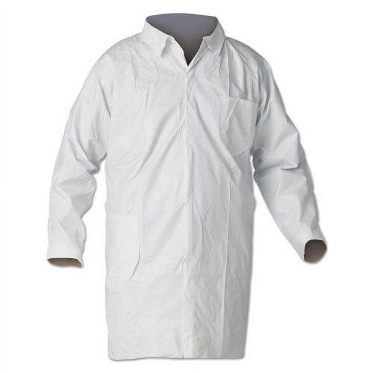 A40 Liquid and Particle Protection Lab Coats, X-Large, White, 30/Carton A40 Liquid and Particle Protection Lab Coats, X-Large, White, 30/Carton