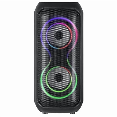 Supersonic IQ-3404BT Iq Sound Iq-3404bt Portable Bluetooth Speaker, True Wireless, With Lights, Fm Radio, And Microphone Input, Iq-3404bt