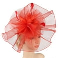 thumbnail image 6 of MSJUHEG Tea Party Hats,Feather Hair Clip,Feather Headpiece,Church Hats,Fascinators Hats,Fascinator Hat Flower Feather Mesh Tea Hairband for Women Red One Size, 6 of 7