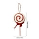 thumbnail image 3 of Adorno navideño de piruleta de espuma con diseño de rayas de lentejuelas | Decoración brillante para colgar en el árbol de Navidad con lazo, 3 of 6