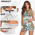 thumbnail image 5 of Yuyamidu Boho Floral Dragonfly Womens Tennis Golf Dresses Size 2XL Lightweight Golf Athletic Workout Exercise Dress Built in Shorts Workout Dresses Polyester Athletic Dress with Shorts, 5 of 7