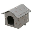 thumbnail image 3 of Casa para gatos al aire libre Yinane Refugio Cat Nest Kitty Gris M, 3 of 8