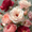 Lollipop, variant on Blush Red Rose Cotton Canvas Romantic Elegant Classic Floral Wall Decor