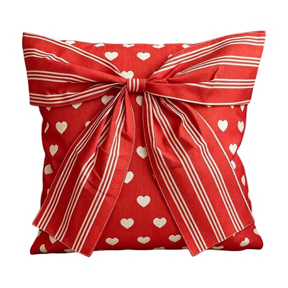 2026 Christmas Home Party Decoration Christmas Bow Pillowcase Creating Warm And Inviting Christmas Ambience Ideal For Holiday Parties And Family Gatherings Christmas Celebration Party Supplies
