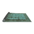 thumbnail image 2 of Ahgly Company Indoor Square Oriental Light Blue Industrial Area Rugs, 8' Square, 2 of 4