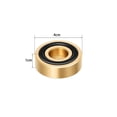 thumbnail image 2 of Brass Cutting Board Feet with Non-Slip Rubber Base – 1.6" Diameter Adjustable Stand Legs with Screws for Wood Cutting Boards, Includes 1 Foot & 1 Screw, 2 of 7