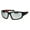 Matte Black Red, variant on Xloop Mens Warp Around Plastic Sport Silver Mirror Sunglasses Shiny Black