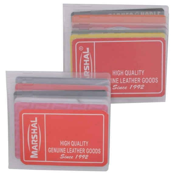 Set of 2 Hipster Bifold Staggered Plastic Inserts Wallets Side Load by Marshal
