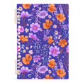 thumbnail image 7 of FORMRS 1-Subject Spiral Notebook 8" x 5" College Ruled 60 Refillable Sheet A5 Hard Cover, Purple Wildflowers Pattern, 7 of 7