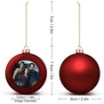 thumbnail image 2 of The Twilight Saga Christmas Balls Ornaments Decoration Xmas Tree Hanging Ornament Pendant for Home Indoor Holiday Party Decor 4PCS, 2 of 8