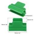 thumbnail image 2 of Greenhouse Clamps, 40 Pack Garden Film Row Cover Clips for 16mm Pipe, Green, 2 of 5