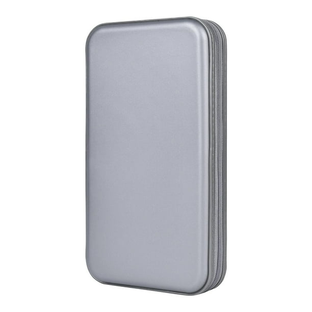 alavisxf xx Soporte para CD, 72 Capacidad, Soporte para Caja de CD/DVD, Organizador de Almacenamiento de Billetera portátil, Soporte de Almacenamiento Protector de plástico Duro para Viajes en Auto(72