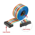 thumbnail image 3 of IDC 16P Wire Flat Rainbow Ribbon Cable 148cm 2.54mm Pitch 1pcs, 3 of 4
