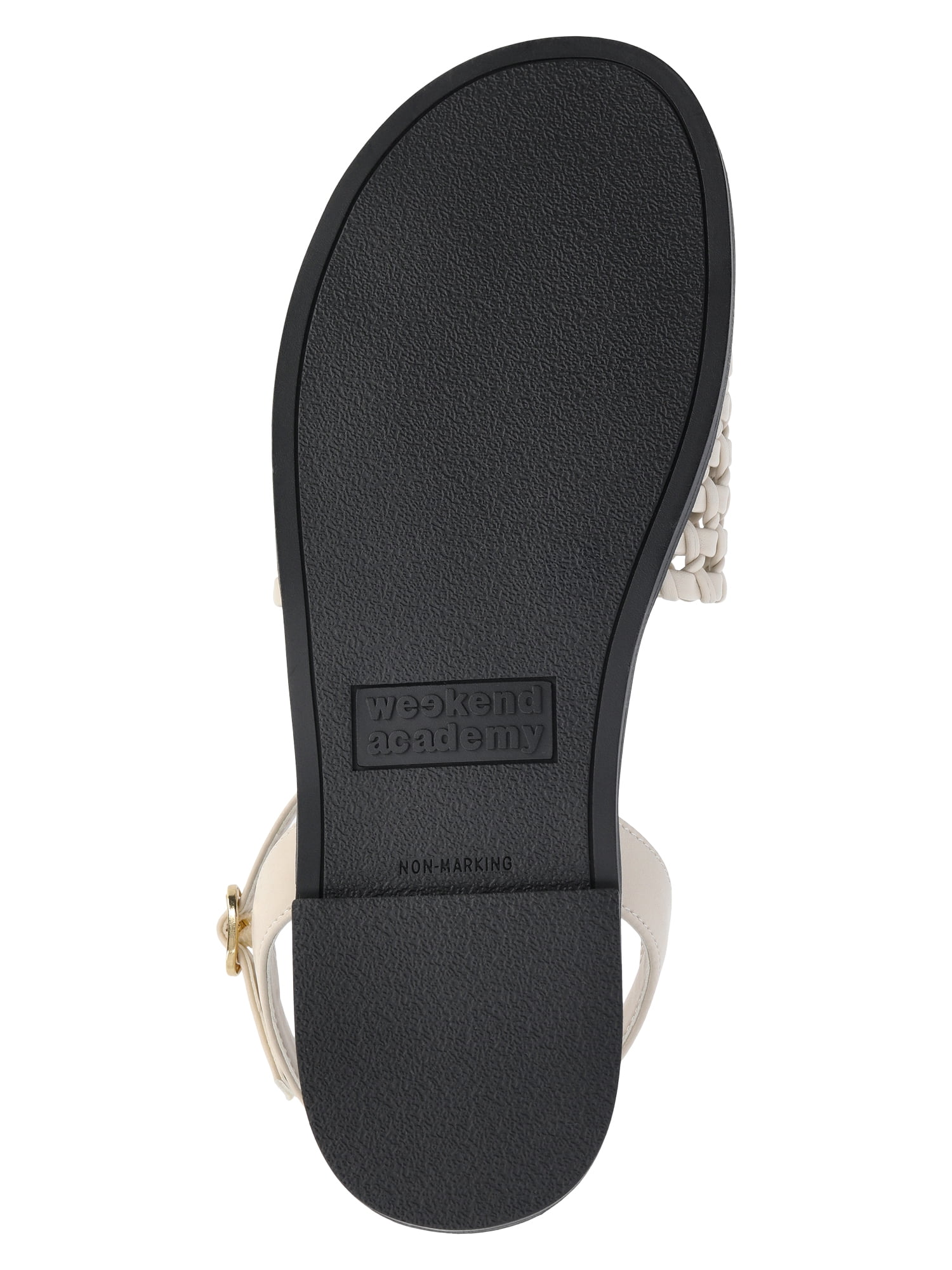 Weekend Academy Girls Faux Leather Woven Sandals