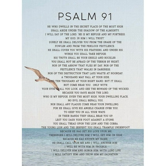 Psalm 91 Christian Today I Dwell In The Secret Place Of The Most High Inspirational Bible Verse Wall Decor For Home Church Or Prayer Room Faith Based Gift For Christian Believers