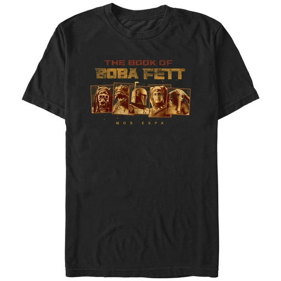 Men's Star Wars: The Book of Boba Fett Mos Espa Dangerous Locals  Graphic Tee Black 2X Large
