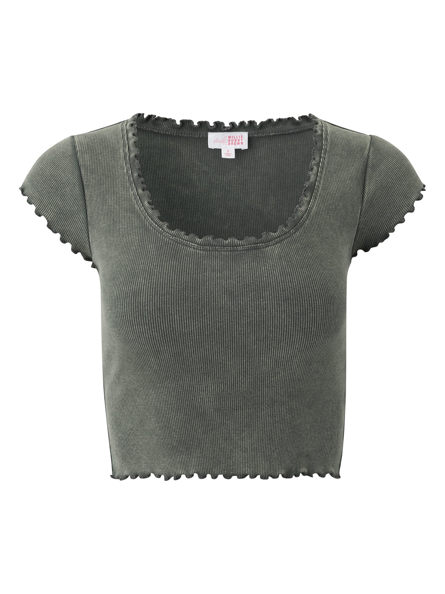 Mills by Millie Bobby Brown Women's Scoop Short Sleeve T-Shirt, Sizes XXS- XXL