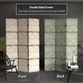 thumbnail image 2 of Oriental Furniture 6 ft. Tall Antiqued Paneling Canvas Room Divider - 3 Panel, 2 of 7