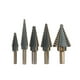 thumbnail image 3 of Broca Cónica Escalonada De Cambio Rápido Multiusos Para Tablones De Acero Al Carbono Bolsa De Almacenamiento De Metal, 3 of 8