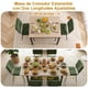 thumbnail image 3 of Mesa de comedor Plegable FurnitureR para 4-6 personas Beige, 3 of 8