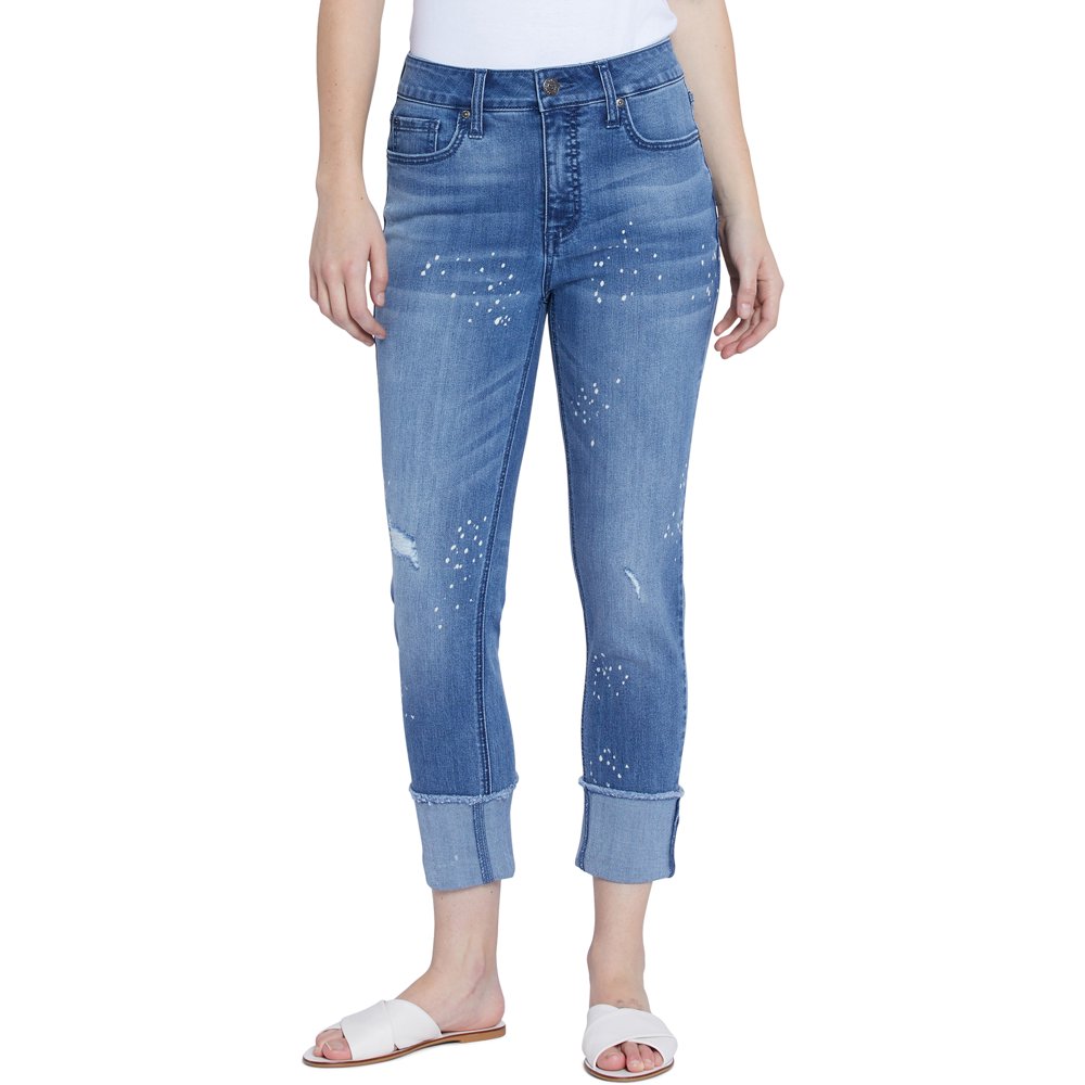 Seven7 Seven7 Women's High Rise Slim Straight Cuff Jeans Walmart