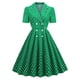 thumbnail image 2 of Moda mujer verano Retro Casual Pullover puntos Sexy manga corta vestido largo Fridja  bnh889, 2 of 6