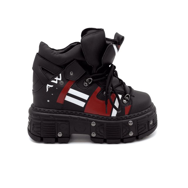 Tenis Sneakers con Plataforma Casual para Mujer Anthony Wang Mangosteen Black