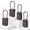 Black 4 PK, variant on Forge TSA Approved Luggage Locks, TSA Open Alert Cable Lock, Black, 2 Pack