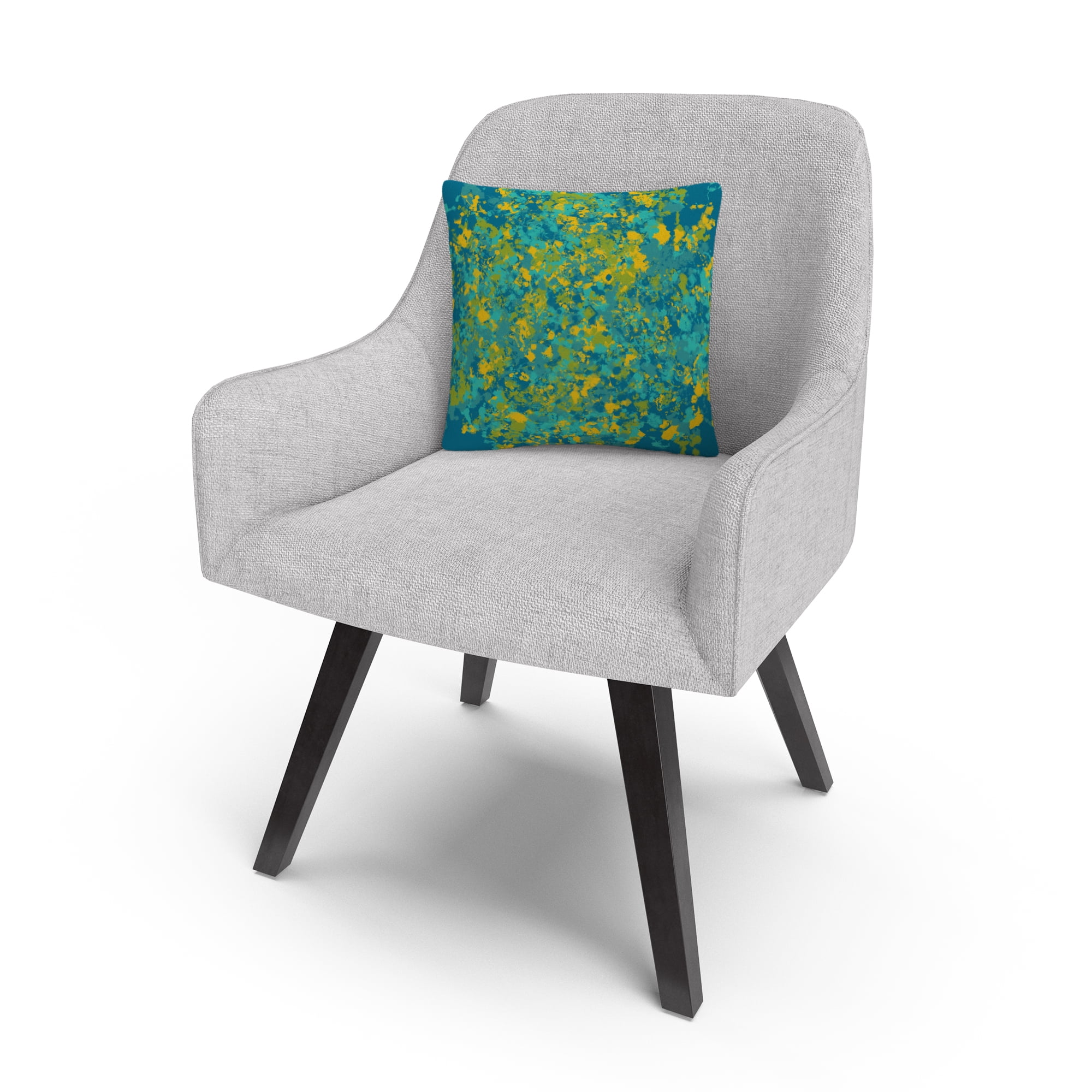 Speckled Colorful Splatter Abstract 2 By Abc 16 X 16 Decorative Throw Pillow