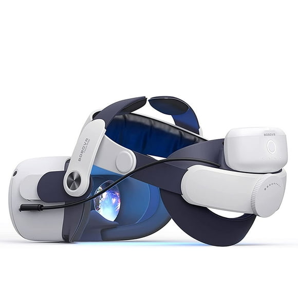BOBOVR M2 Plus Sangle de Tête avec Quai de Batterie pour Meta/Oculus Quest2 Luxe Élite Sangle Wight Équilibred Réduire le Stress Facial Amélioré Confort VR Accessoires