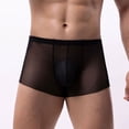 thumbnail image 2 of Men's Solid Color Trend Mesh Breathable Briefs for Everyday Comfort and Lightweight Support, 2 of 5