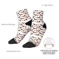 thumbnail image 4 of Bingfone Dachshund Dog Puppy Design Patterned Men's Women's Casual Cotton Socks, 4 of 5