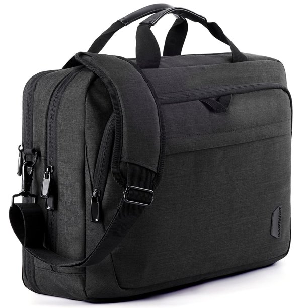 Bolsa para portátil BAGSMART de 17,3", ampliable con múltiples compartimentos