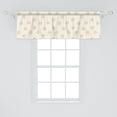 thumbnail image 2 of Ambesonne Floral Window Valance, Minimalist Arrangement, 42" x 18", Ivory Mustard Blue Grey, 2 of 3