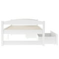 thumbnail image 6 of Wood Platform Bed Frame with Headboard and Two Drawers Wooden Bed Frame Twin Size Storage Bed, 6 of 7