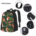 thumbnail image 5 of Naloa Forest Squirrel Print Large Capacity Backpack Lunch Bag Pencil Case Combination 3 Piece Set for Student, 5 of 8