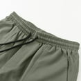 thumbnail image 4 of Sngxgn Mens Outdoor Casual Elastic Waist Lightweight Fishing Hiking Shorts(Green,XXXXL), 4 of 8