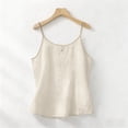 thumbnail image 6 of Endives Womens Tank Top Sleeveless Shirt Thin Strap Crew Neck Camisole Slimming Flared Top Daily Wear Outerwear, 6 of 6