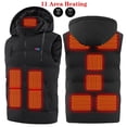 thumbnail image 3 of Chaleco calefactor inteligente con control dual y capucha para hombre con temperatura constante y carga USB, 3 of 4