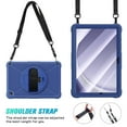 thumbnail image 5 of Lmcpa Case for Samsung Galaxy Tab A11 Plus 11" 2025 / A9 Plus 11" 2023, Multi-Functional Cover with 360° Rotate Stand / Screen Protector / Shoulder Strap / Hand Strap, Blue, 5 of 8