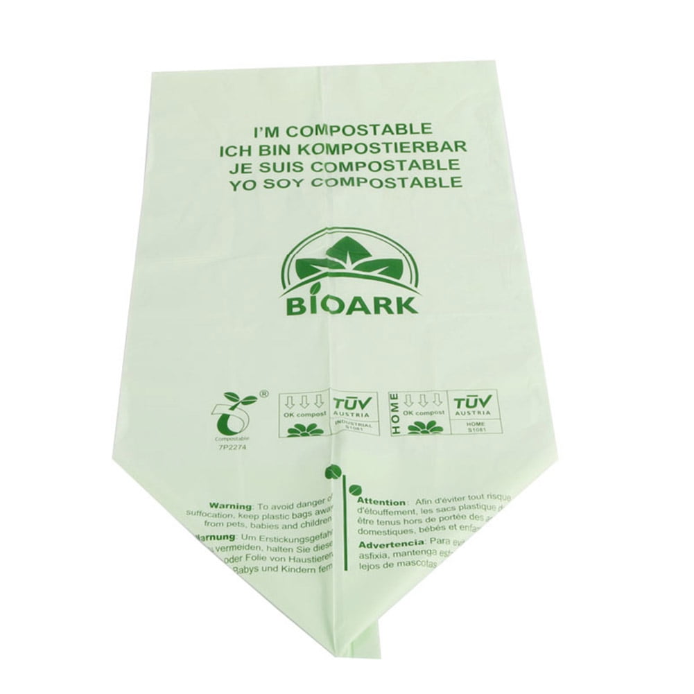 50pcs Trash Bags Biodegradable Garbage Bags Compostable Bags Rubbish Bags Wastebasket Liners Bags for Kitchen, Men's, Size: 8L, Green
