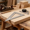 thumbnail image 2 of Lynono Triangular Ruler Protractor Woodworking Ruler for Carpentry and Construction, 2 of 15