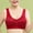 Red, variant on Fatuov Wireless Bras for Women Front Closure Sexy Solid Color Push-Up Bralettes for Casual Full Coverage Seamless Bras 42A, Beige