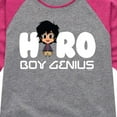 thumbnail image 3 of Big Hero 6 - Hiro Boy Genius - Toddler And Youth Girls Raglan Graphic T-Shirt, 3 of 4